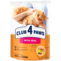 Сухий корм для кішок Club 4 Paws з телятиною 900 г (4820269140196)