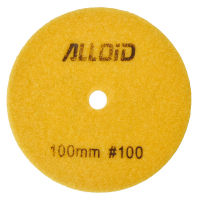 Круг зачистний Alloid Pro, алмазний, шліфувальний, на липучці, HEXAGON, 100мм, зерно 100 (DD-63386)