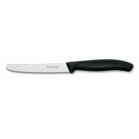 Кухонний ніж Victorinox SwissClassic для овощей 11 см, волнистое лезвие, черный (6.7833)