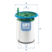 Фільтр паливний UFI 26.053.00