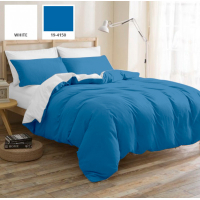 Постільна білизна MirSon King Size Бязь Premium Pablo Blue (11-2107+19-4150) 220х240 (2200001172449)