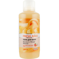 Піна для ванн Fresh Juice Banana & Mango Mousse 1000 мл (4823015923173)