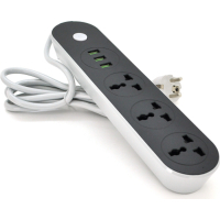 Мережевий фільтр живлення Voltronic TВ-Т56, 3роз, 3*USB Black (ТВ-Т56-Black)
