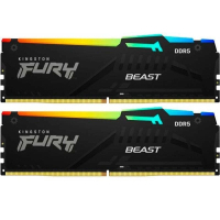 Модуль пам'яті для комп'ютера DDR5 16GB (2x8GB) 6000 MHz FURY Beast RGB Kingston Fury (ex.HyperX) (KF560C36BBEAK2-16)