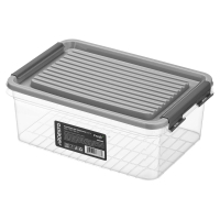 Харчовий контейнер ARDESTO Fresh 2.8л, пластик, прямокутна, сірий (AR1306R)