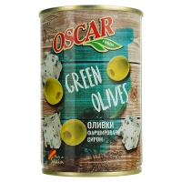 Овочева консервація Oscar foods Оливки фаршировані сиром 300 г (8413552052458)