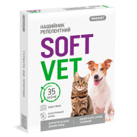 Нашийник для тварин ProVET SOFTVET для котів та собак дрібних порід репелентний 35 см (4823082441204)