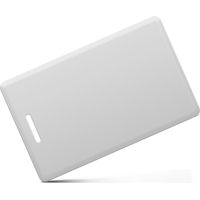 Безконтактна картка Merlion MIFARE, 13.56MHz, 1K, товщина 1.6mm, white, з прорізом (MF-1K толстая)