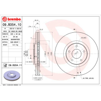 Гальмівний диск Brembo 09.B354.10