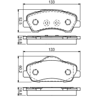 Гальмівні колодки Bosch 0 986 494 713