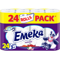 Туалетний папір Emeka Paradise 3 шари 24 рулони (3800024027635)