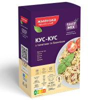 Крупа Жменька Кус-кус з томатами та базиліком 200 г (4820152181879)
