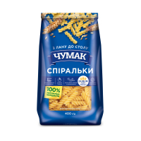 Макарони Чумак Спіральки 400 г (4820156766416)
