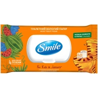 Туалетний папір Smile For Kids & Juniors Вологий 40 аркушів (4823071666021)