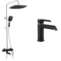 Душовий гарнітур Kroner Essen-SCH063 + змішувач Essen-SCH010 (CVS30210)