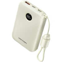 Батарея універсальна Vention 10000mAh 22,5W Fast Charging, USB-A, 2xUSB-C Beige (FKAN0-C)