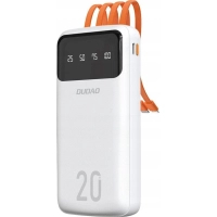 Батарея універсальна Dudao K6Pro+ 20000mAh 10W with USB-C/Lightning/MicroUSB/USB-A cables (6977196682409)