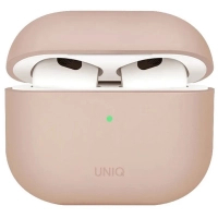 Чохол для навушників Uniq Lino AirPods 4 Silicone Pink Blush (8886463691380)