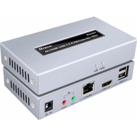 Адаптер HDMI extender 100m UHD 4K/60Hz CAT5E/6 + USB 2.0 Dtech (DT-7051)