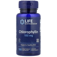 Вітамінно-мінеральний комплекс Life Extension Хлорофілін, 100 мг, Chlorophyllin, 100 вегетаріанських капсул (LEX-15711)