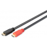 Кабель мультимедійний HDMI M to HDMI M 10.0m 4K Amplifier Digitus (AK-330118-100-S)