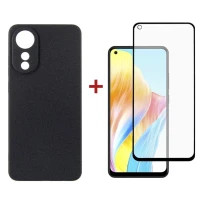 Чохол до мобільного телефона Dengos Kit for OPPO A78 4g case + glass (Black) (DG-KM-03)