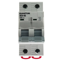 Автоматичний вимикач Quantum 2п С 25А MCB 6kA (8904 / KC6-K/ C/2P/25A-6k)