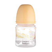Пляшечка для годування Canpol babies Easystart MOUNTAINS антиколікова з широким отвором 120 мл бежева (35/242_bei)