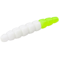 Силікон рибальський FishUP Morio 1.2" 131 - White/Hot Chartreuse, cheese taste (12шт/уп) (1864.13.28)