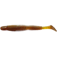 Силікон рибальський Reins Bubbling Shad 4" 565 Motor Oil Green Flake (8 шт/уп.) (1552.03.49)