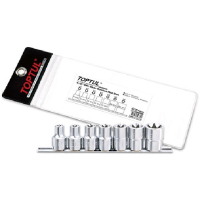 Набір торцевих головок Toptul TORX на планці 1/2" E10-E24 7шт. (GAAG0704)