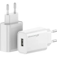Зарядний пристрій Grand-X CH-550W Quick Charge USB QC3.0 22.5W White (CH-550W)