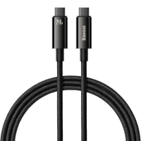 Дата кабель USB-C to USB-C 2.0m 240W Black Baseus (CAWJ040101)