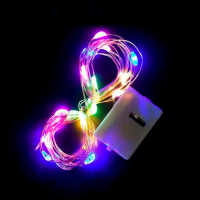 Гірлянда Voltronic Mix Color 20 LED, 1 режим, 3 м, прозора, 3*АА (Garl-20LED-3m-Mix)