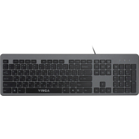 Клавіатура Vinga KB735 black-grey