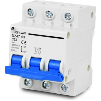 Автоматичний вимикач Lightwell MCB 3P 63A