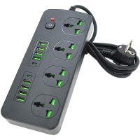 Мережевий фільтр живлення Voltronic TВ-Т91, 4роз, 8*USB+2PD Black (ТВ-Т91-Black)