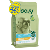 Сухий корм для собак OASY LIFESTAGE Puppy&Junior Small курка 1 кг (8053017348780)