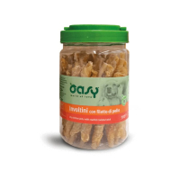 Ласощі для собак OASY Jerky Rawhide Twisted Stick курка 350 г (8053017343648)
