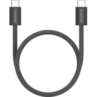 Дата кабель USB-C to USB-C 1.0m 60W Magnet Braided Black Canyon (CND-CCMG60AB15B)