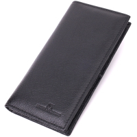 Гаманець ST Leather З натуральної шкіри Чорний (22540)