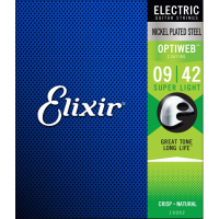 Струни для гітари Elixir 19002 Optiweb Nickel Plated Steel Super Light (09-42) (283941)