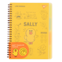 Зошит Yes А5 Line Friends. Sally пластикова обкладинка 80 аркушів, лінія (765736)