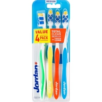 Зубна щітка Jordan Total Clean Medium 4 шт. (7038516140418)