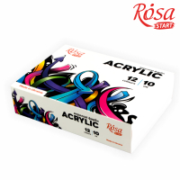 Акрилові фарби Rosa START Graffiti 12 x10мл (4823098531074)
