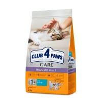 Сухий корм для кішок Club 4 Paws Преміум Indoor 4 in 1 2 кг (4820269144828)