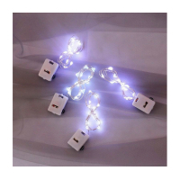 Гірлянда Voltronic White 20LED, 1 режим, 3 м., прозора, 3*АА, (Garl-20LED-3m-W)