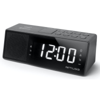 Настільний годинник Muse Радіо-годинник з USB чорний (M-172 BT)