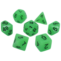 Набір кубиків для настільних ігор Games 7 Days Glow in the dark 7 Dice Set - Light green (7 шт.) (g7dglow03)
