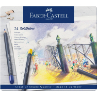 Олівці кольорові Faber-Castell Goldfaber Colour pencil в металевій коробці, 24 кольора (114724) (27642)